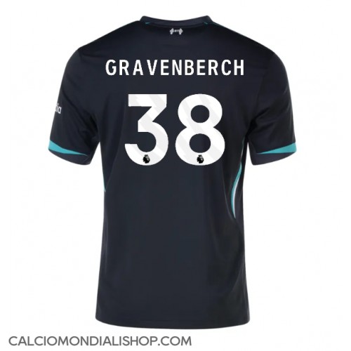 Maglie da calcio Liverpool Ryan Gravenberch #38 Seconda Maglia 2024-25 Manica Corta